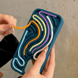 Funny Sensory Activity Board Silicone Decompression Phone Case For iPhone 16 15 14 13 12 11 Pro Max Soft Back Cover - Image 2