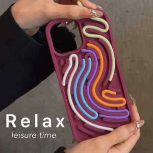 Funny Sensory Activity Board Silicone Decompression Phone Case For iPhone 16 15 14 13 12 11 Pro Max Soft Back Cover - Image 3