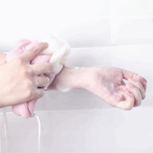 Colour Block Bath Balls Bath Strips Bath Towels Adult Back Rubbing Bath Towels Mud Rubbing Bath Towels Foam Mesh - Image 5