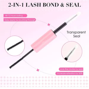 Glue False Eyelashes New Double Heads 2 In 1 Bond and Seal Lash Glue ,Waterproof Long Lasting DIY Cluster Eyelash Glue Cosmetics - Image 4