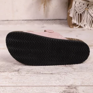 36-42 Size Summer 2025 New Fashion Double Buckle External Wear Versatile Simple Birkenstocks Metal Love Buckle Women's Slippers - Image 7