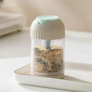 Kitchen Household Sealed Seasoning Box With Lid Press Type Household Precision Quantitative Packaging Bottle Seasoning Salt Jar - Image 5