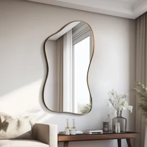 Large Size Full Body Mirror Standing Art Wall Luxury Irregular Frame Accent Unique Mirror Xenomorph Espelhos Trendy Furniture - Image 4