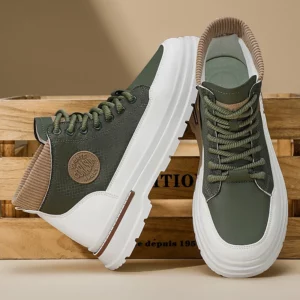 Large Men Boots Fashion High Cut Thick Soled Shock-absorbing for Outdoor Sneakers Autumn Hot Selling Warm Comfort Casual Shoes - Image 3
