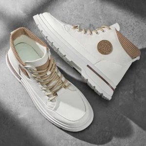 Large Men Boots Fashion High Cut Thick Soled Shock-absorbing for Outdoor Sneakers Autumn Hot Selling Warm Comfort Casual Shoes - Image 4