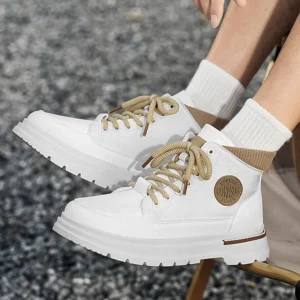Large Men Boots Fashion High Cut Thick Soled Shock-absorbing for Outdoor Sneakers Autumn Hot Selling Warm Comfort Casual Shoes - Image 5