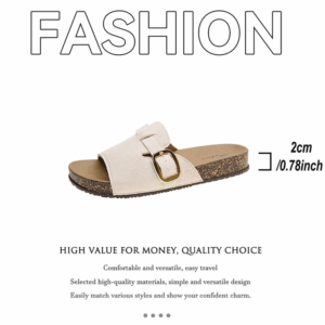 Retro Faux Suede Clogs Slippers Women Classic Thick Bottom Birken Shoes Woman 2025 Summer Closed Toe Mule Slippers Beach Slides - Image 4