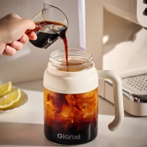 Gianxi Coffee Cup Women'S Personal Use Large Capacity High Appearance Water Cup With Handle Heat-Resistant Glass Cup - Image 5