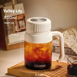 Gianxi Coffee Cup Women'S Personal Use Large Capacity High Appearance Water Cup With Handle Heat-Resistant Glass Cup - Image 6