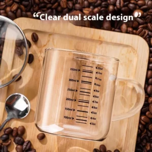 Gianxi High Borosilicate Glass Cup Household High Temperature Resistant Food Grade Water Cup Graduated Coffee Cup Glass Cups - Image 4
