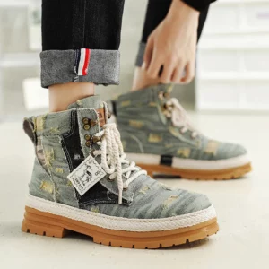 CYYTL Mens Boots 2023 Casual Shoes Cowboy Military Platform Chelsea Designer Luxury Leather Tactical Work Safety Ankle Sneakers - Image 6