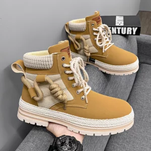 CYYTL Men Boots Casual Shoes Winter Designer Luxury Platform Cowboy Military Chelsea Leather Tactical Work Safety Ankle Sneakers - Image 3