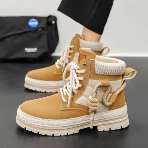 CYYTL Men Boots Casual Shoes Winter Designer Luxury Platform Cowboy Military Chelsea Leather Tactical Work Safety Ankle Sneakers - Image 4