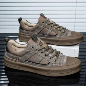 New Arrived Men Board Shoes All Season Anti Slip Wear-resistant Outdoor Off-road Hiking Shoes Luxury Classic Retro Men Sneakers - Image 3