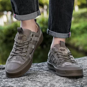 New Arrived Men Board Shoes All Season Anti Slip Wear-resistant Outdoor Off-road Hiking Shoes Luxury Classic Retro Men Sneakers - Image 4