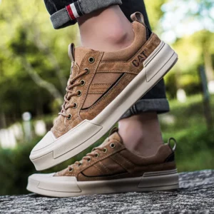 New Arrived Men Board Shoes All Season Anti Slip Wear-resistant Outdoor Off-road Hiking Shoes Luxury Classic Retro Men Sneakers - Image 5