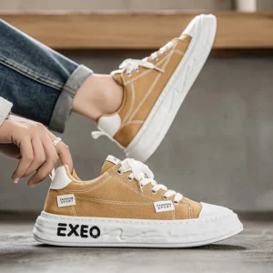 Thick Bottom Comfortable Breathable Anti Slip Sneakers Male Fashion Canvas Mesh Outsole Man Footwear Summer New Men Casual Shoes - Image 2