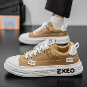 Thick Bottom Comfortable Breathable Anti Slip Sneakers Male Fashion Canvas Mesh Outsole Man Footwear Summer New Men Casual Shoes - Image 3