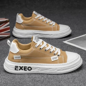 Thick Bottom Comfortable Breathable Anti Slip Sneakers Male Fashion Canvas Mesh Outsole Man Footwear Summer New Men Casual Shoes - Image 4