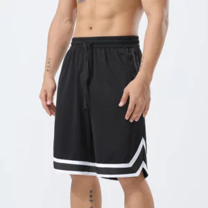 Men Basketball Football Scanties Breathable and Quick-drying Shorts for Bodybuilding with Pocket Zip Outdoor Running Pants - Image 2