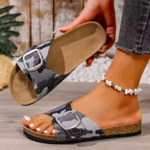 Women Cork Casual Slippers Summer Trendy Outdoor Slippers Anti Slip Beach Shoes Fashion Comfort Versatile Sandals Slides Women - Image 1