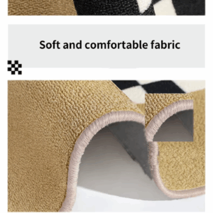 VIKAMA Round Lotus Ring Plush Carpet, Anti-Slip And Waterproof, Study, Basement, Wardrobe, Room Floor Mat, Home Decoration - Image 5