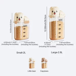 Uforu Airtight Food Storage Container – Large Capacity Transparent Kitchen Organizer for Grains Pet Food & Dry Goods - Image 6