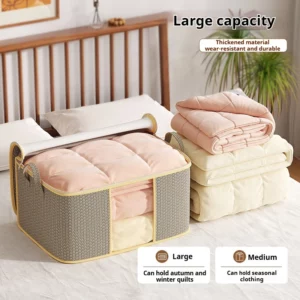 Closet Dustproof Organizer Visible Storage Bag Foldable Storage Box Quilt Container Moisture-proof Clothes Moving Bag - Image 3