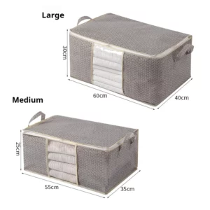 Closet Dustproof Organizer Visible Storage Bag Foldable Storage Box Quilt Container Moisture-proof Clothes Moving Bag - Image 5