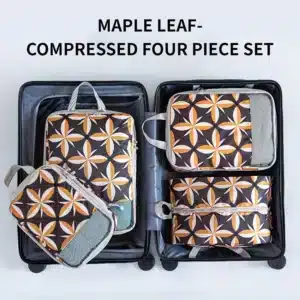 4pcs Compression Storage Bag Large Capacity Foldable Packing Cubes Washable Expandable Luggage Storage Bags Set - Image 6