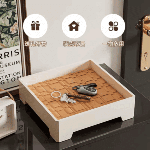 2025 Fashion Key Storage Ornaments Living Room Porch Storage Tray Home Decorations Entrance Shelf Key Tray Storage Box - Image 4