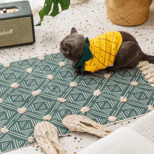 Retro Bohemian Hand Woven Cotton Linen Carpet Tassel Rug Geometric Floor Mat Bedroom Tapestry Decorative Blanket Area Rug - Image 5