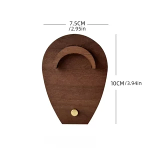 Wood Walnut Portrait Necklace Display Rack Pendant Organizer Jewelry Display Stand Bracelet Holder Jewellery Props Wooden Case - Image 6
