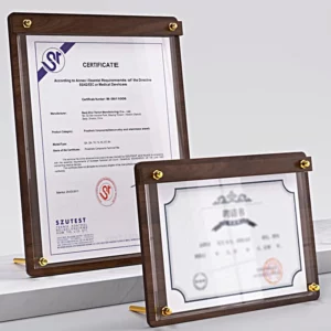 Clipboard Solid Walnut Wood Menu Board Solid Wood Display Board High-grade Coffee Price List MenuTable Top Display - Image 2