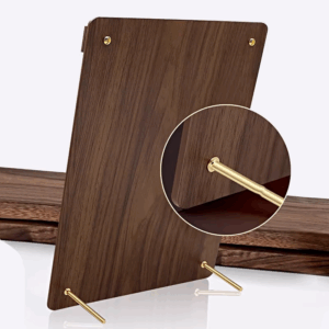 Clipboard Solid Walnut Wood Menu Board Solid Wood Display Board High-grade Coffee Price List MenuTable Top Display - Image 3