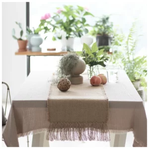 Jute Rug Area Rugs Macrame Table Runner Tables Cloth Decoration Carpet with Tassels Badroom Floor Mats Nordic Chic Room Decor - Image 3