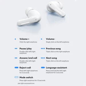 New Lenovo LE209 Wireless Bluetooth Earphone ANC Noise Reduction HiFi Music Bluetooth Headphone 30H Battery Life Gaming Headset - Image 6