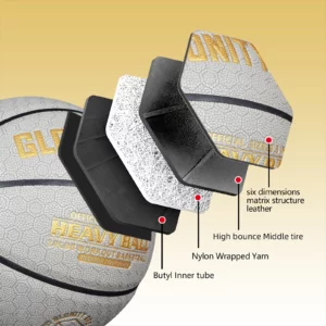 3/2.2LBS Weighted Heavy Training Basketball 29.5/28.5-Size7/6 Composite Aggravate Ball For Improving Passing And Dribbling Skill - Image 2
