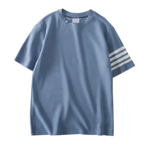 Summer Short Sleeve T-shirt Men's Loose Top Casual Men's Clothing Pure Shirt Trendy Brand - Image 3