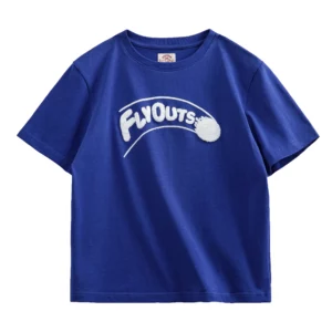 Maden Women's Klein Blue Short Sleeve T-Shirt for Summer with Cotton Baseball Shirt and Ribbed Round Neck Loose Casual Tops - Image 6