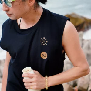 Nu-June Running Vest Unisex Undershirt Printed Training Fitness Tank Top Breathable Sweat Wicking Sleeveless Gym Vest Beach Top - Image 2