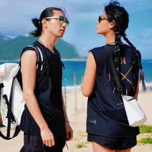 Nu-June Running Vest Unisex Undershirt Printed Training Fitness Tank Top Breathable Sweat Wicking Sleeveless Gym Vest Beach Top - Image 5