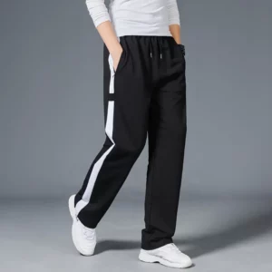 Men Loose Sport Running Stripe Sweatpants Fitness Training Pants Mens Straight Trousers Tracksuit Jogging Sportswear Goggers - Image 4