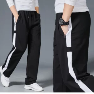 Men Loose Sport Running Stripe Sweatpants Fitness Training Pants Mens Straight Trousers Tracksuit Jogging Sportswear Goggers - Image 5