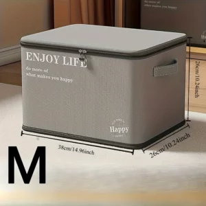 Clothes storage box, home fabric, large capacity, oversized wardrobe, clothes, blankets, layered sorting box, storage artifact - Image 3