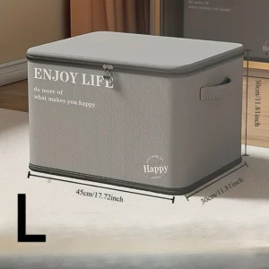 Clothes storage box, home fabric, large capacity, oversized wardrobe, clothes, blankets, layered sorting box, storage artifact - Image 4