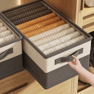Home Storage Box for Bedding And Clothing Home Organizer with Compartments Under-Bed Storage Space Saving Clothes Organizer - Image 5
