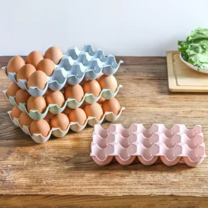 Multi Layer Stackable Egg Tray 15 Grid Egg Storage Tray Plastic Egg Box with Lid Refrigerator Storage Tray Home Kitchen Egg Box - Image 5