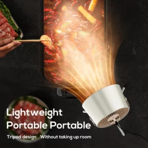 2024 New Portable Exhaust Fan Small Kitchen Hood Extractor Barbecue USB Supply Desktop Range Hoods Mini Suction Cooker Hood - Image 3
