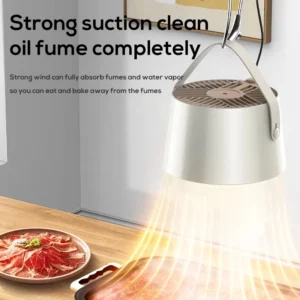 2024 New Portable Exhaust Fan Small Kitchen Hood Extractor Barbecue USB Supply Desktop Range Hoods Mini Suction Cooker Hood - Image 5